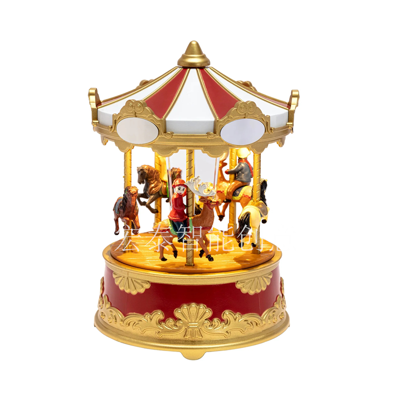 Mini carousel, mini Ferris wheel, Christmas supplies, ornaments, Christmas gifts, Christmas decorations pic 2