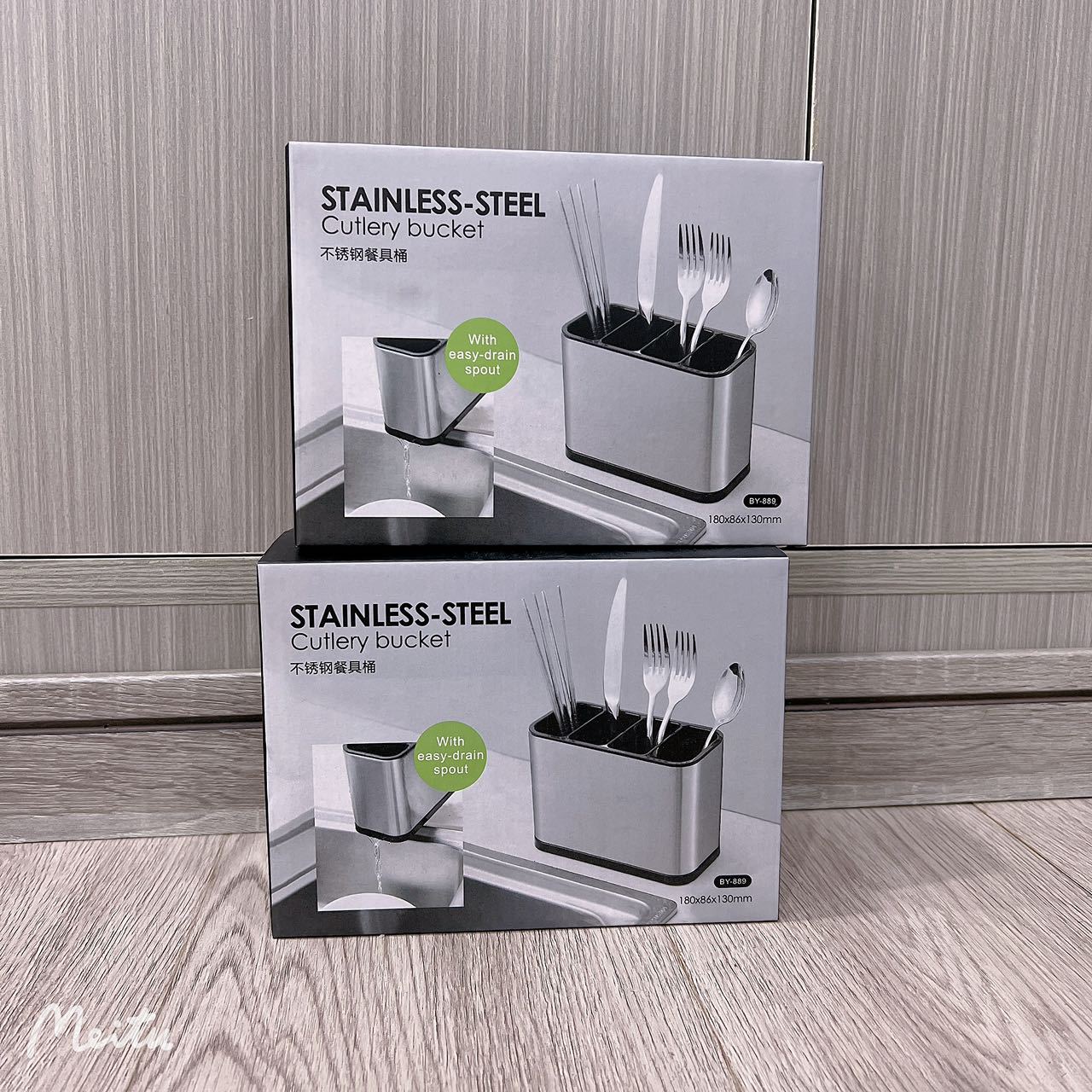 新款厨房不锈钢清洁沥水筷子收纳架 多功能厨具置物架详情10