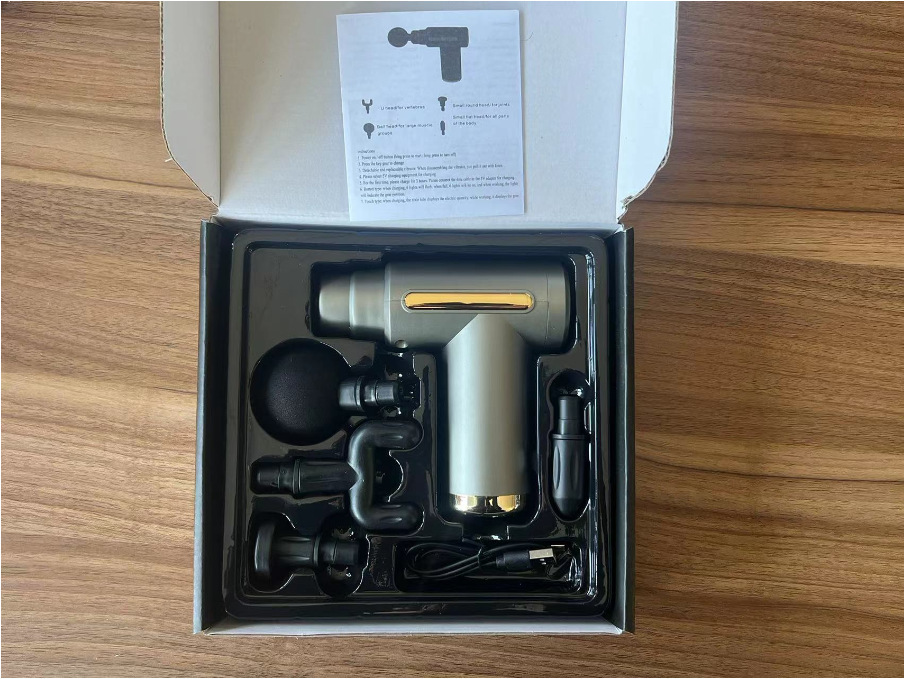 源头厂家跨境爆款720筋膜枪肌肉放松震动USB充电按摩颈椎腰部详情3