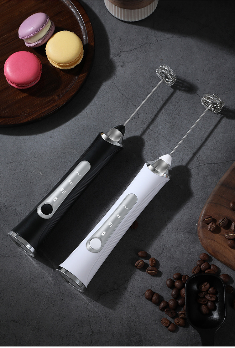 新款奶泡器家用电动奶泡机手持打蛋器咖啡打泡器牛奶搅拌器打奶器详情10