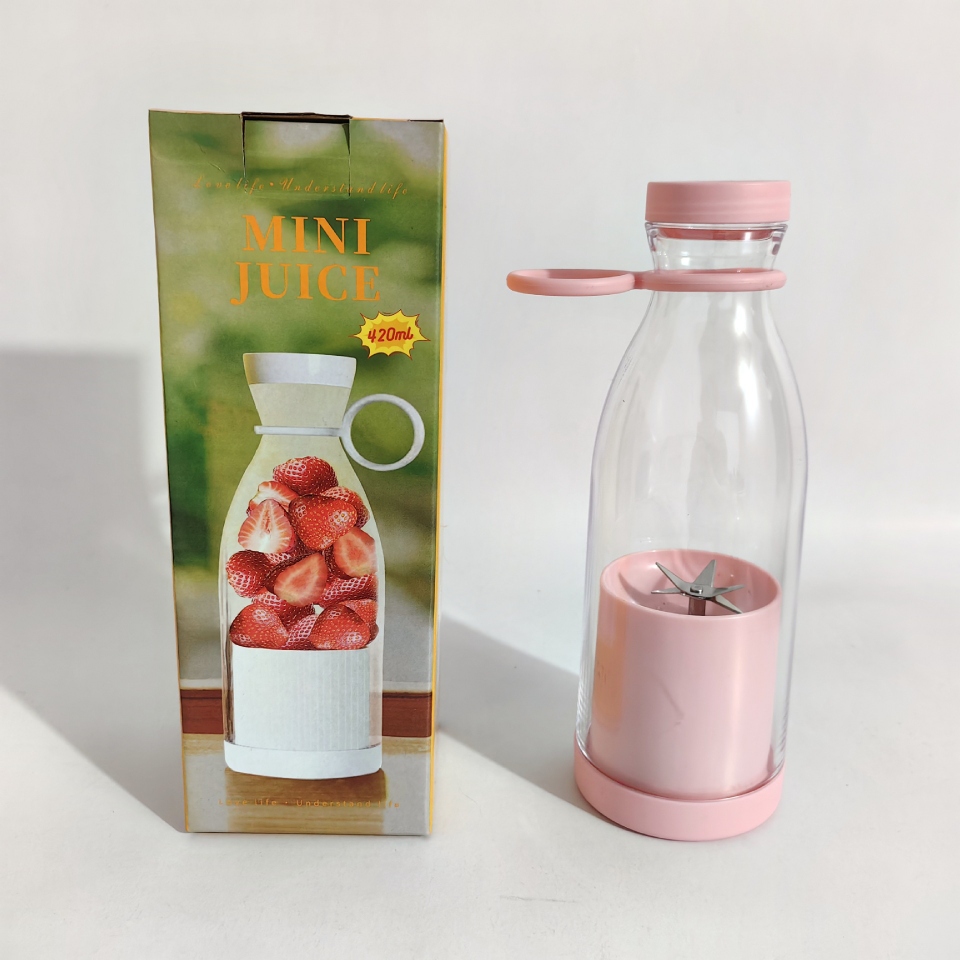 New cross-border portable wine bottle juicer, portable six-blade head juicer, small household electric juicer pic 7