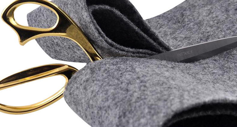 裁缝剪不锈钢镀金裁缝剪合金缝纫服装剪 喜庆礼品婚庆剪彩典礼剪详情14