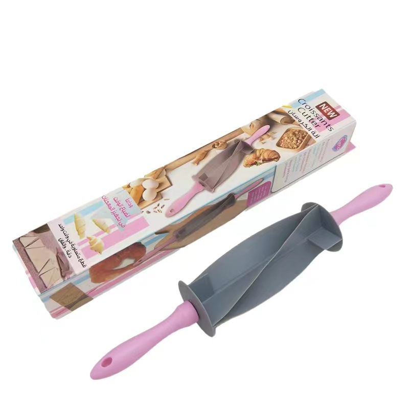 Croissant adjustable rolling pin bread slicer Amazon TV new baking tool bread cutter pic 3