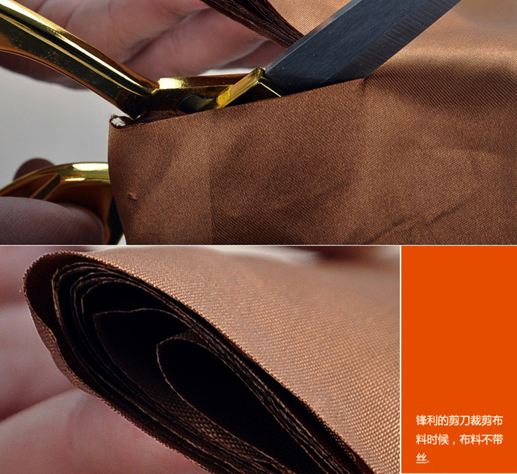 裁缝剪不锈钢镀金裁缝剪合金缝纫服装剪 喜庆礼品婚庆剪彩典礼剪详情16