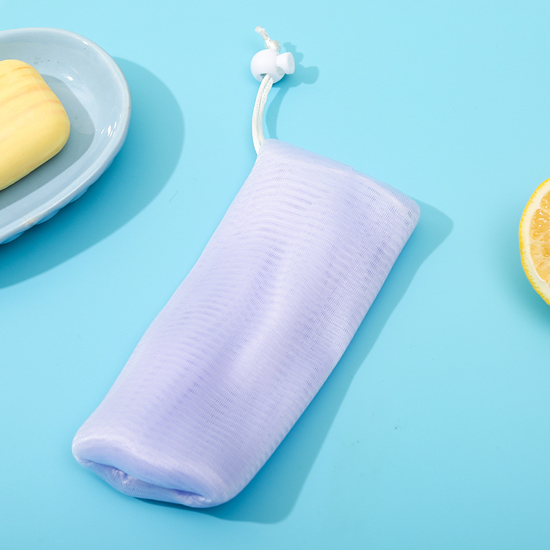 多层超柔起泡网洗面奶打泡网香皂袋发泡网沐浴搓澡洁面起泡网批发详情7