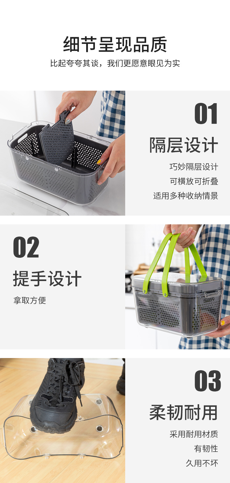 New 22-piece kitchen vegetable cutter, slicer, grater, onion and potato cutter, multi-functional household vegetable cutter pic 17