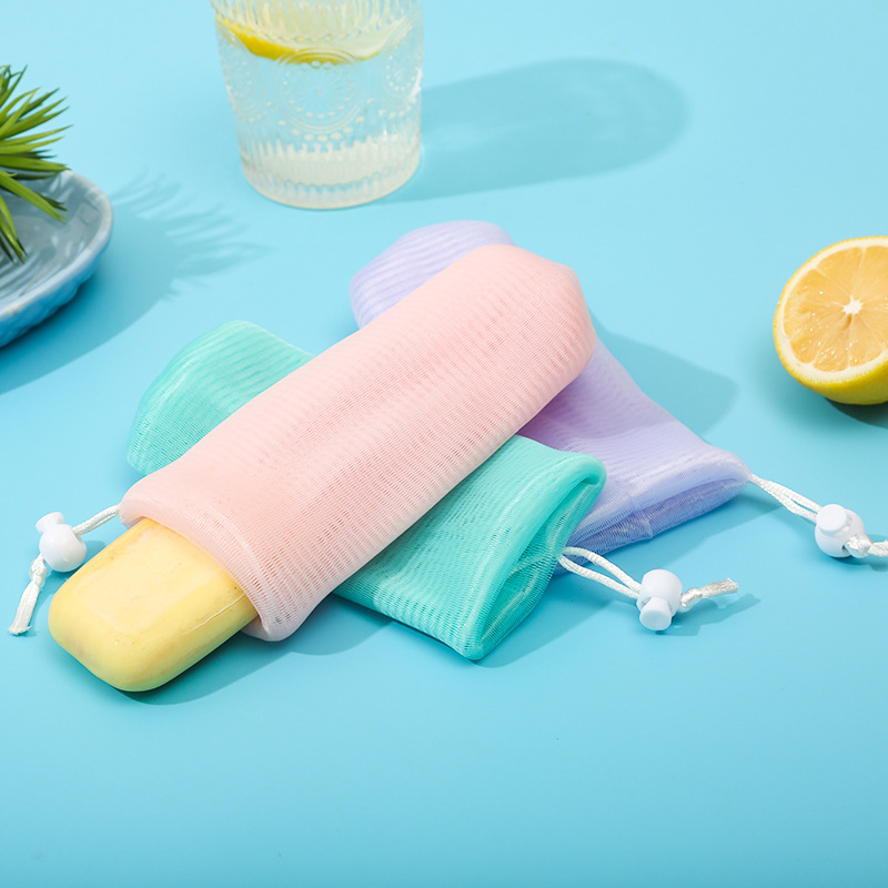 多层超柔起泡网洗面奶打泡网香皂袋发泡网沐浴搓澡洁面起泡网批发详情10