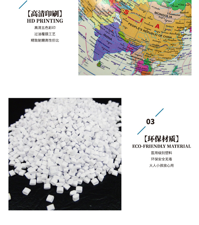 Jingfeng 10.6CM decorative item, English piggy bank, globe, office geography teaching supplies, student Special wholesale pic 8