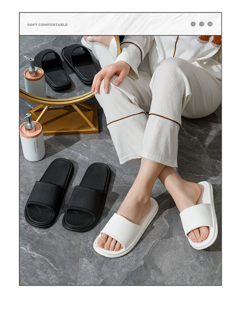 条纹凉拖鞋家用 软底eva防臭踩屎感居家凉拖女夏洗澡防滑拖鞋批发详情13