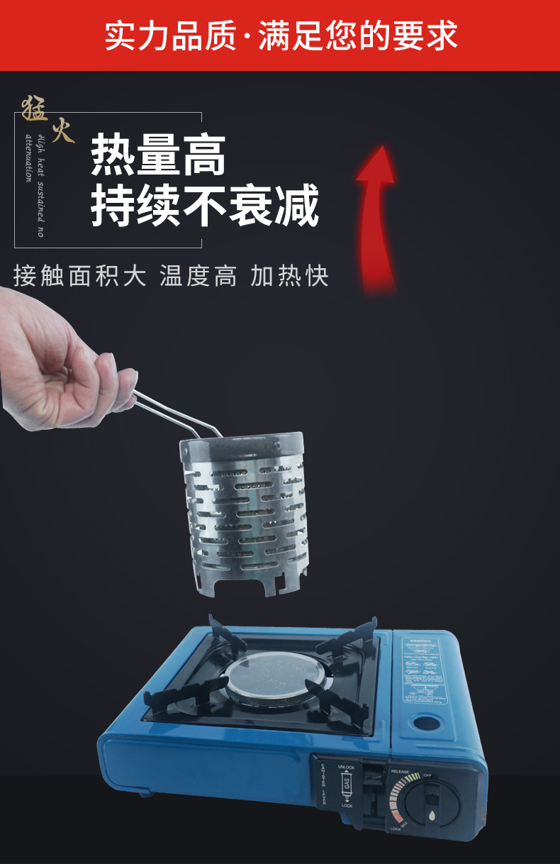 厂家供应卡式炉户外露营便携卡磁炉家用卡斯炉野炊火锅瓦斯炉详情3