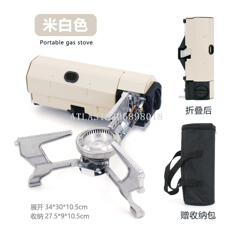 Gas stove, outdoor picnic stove, small liquefied gas stove with outdoor small pot pic 1