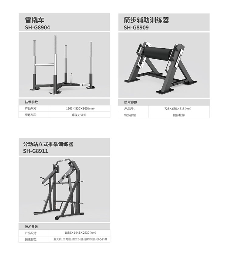 Shuhua G8925 Freestyle Training deck comprehensive strength sports Equipment, high-end commercial fitness pic 8