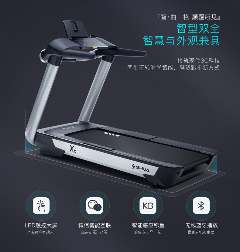 Shuhua X6 High-end business luxury Home silent Smart Treadmill SH-T6700 pic 5