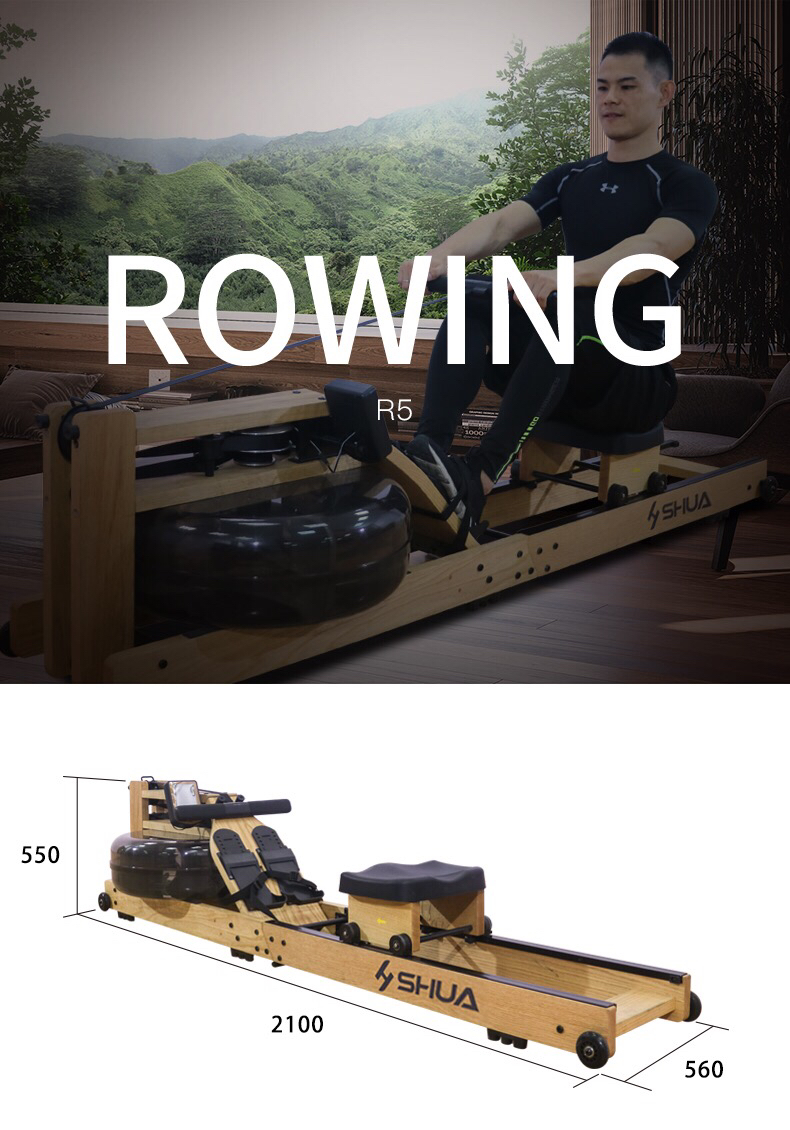 Shuhua Rowing Machine R5100 is a household multi-functional silent water resistance rowing professional fitness equipment and indoor folding equipment pic 17