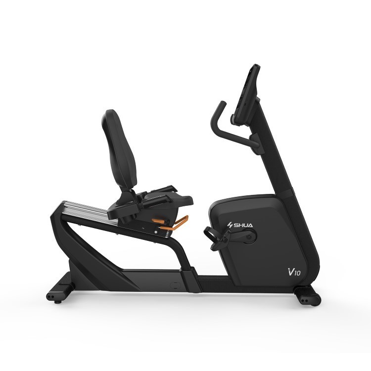 SH-B9100R V10 Commercial horizontal exercise bike, a special exercise bike equipment for gyms, is quiet and shock-absorbing pic 9