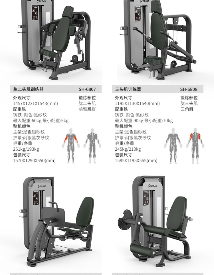 Shuhua Gym strength training Equipment: Adjustable dumbbell bench 6855 and bench press SH-G6857 pic 18