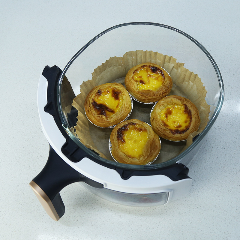 6升空气炸锅 LC触控屏玻璃透视智能大容量家用空气电炸锅源头详情1