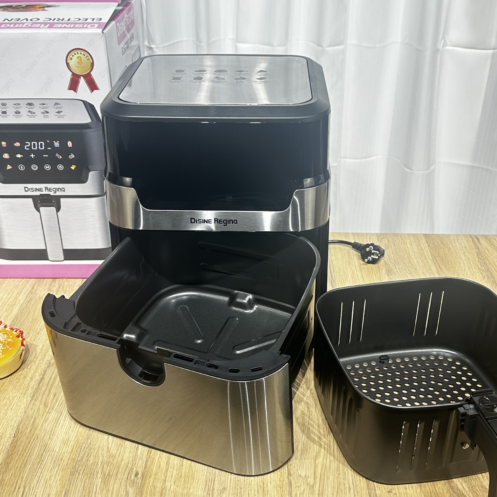 热销Air fryer空气炸锅12L双篮电炸锅薯条机大容量欧规空气炸锅详情4