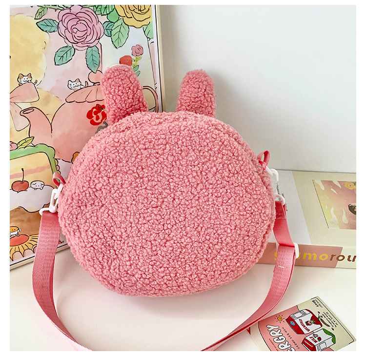 泡泡玛特拉布布斜挎包labubu卡通双肩包零钱包儿童女毛绒包包厂家详情33