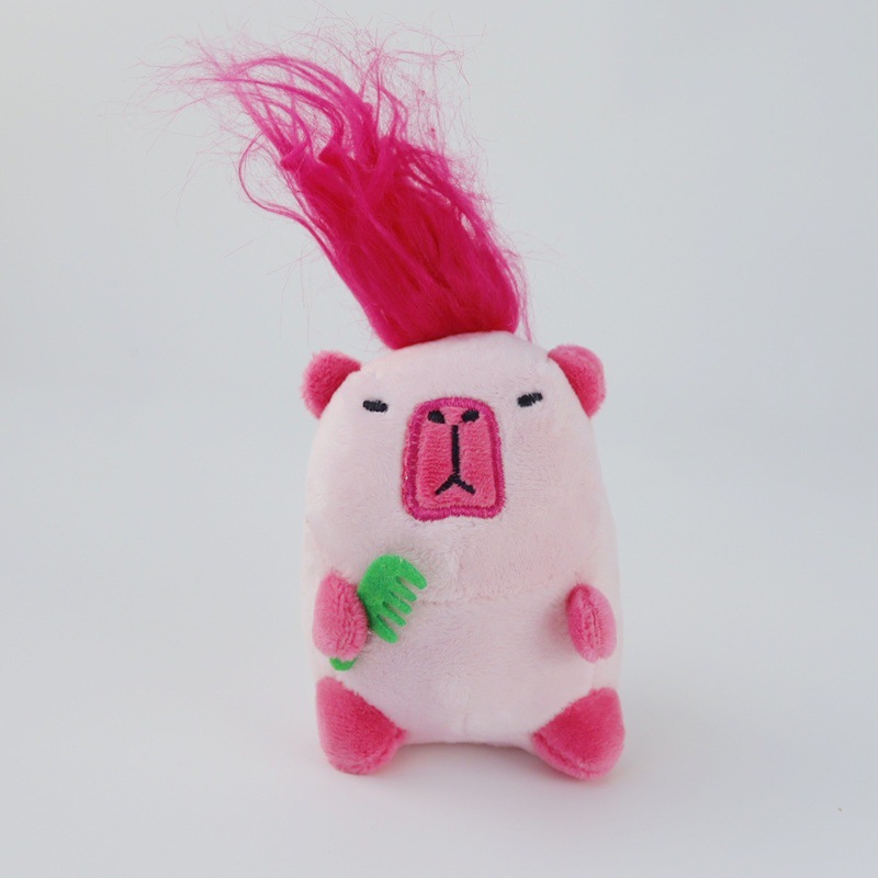 网红卡皮巴拉水豚毛绒礼物包包小挂件卡皮吧啦钥匙扣潮玩公仔批发详情16