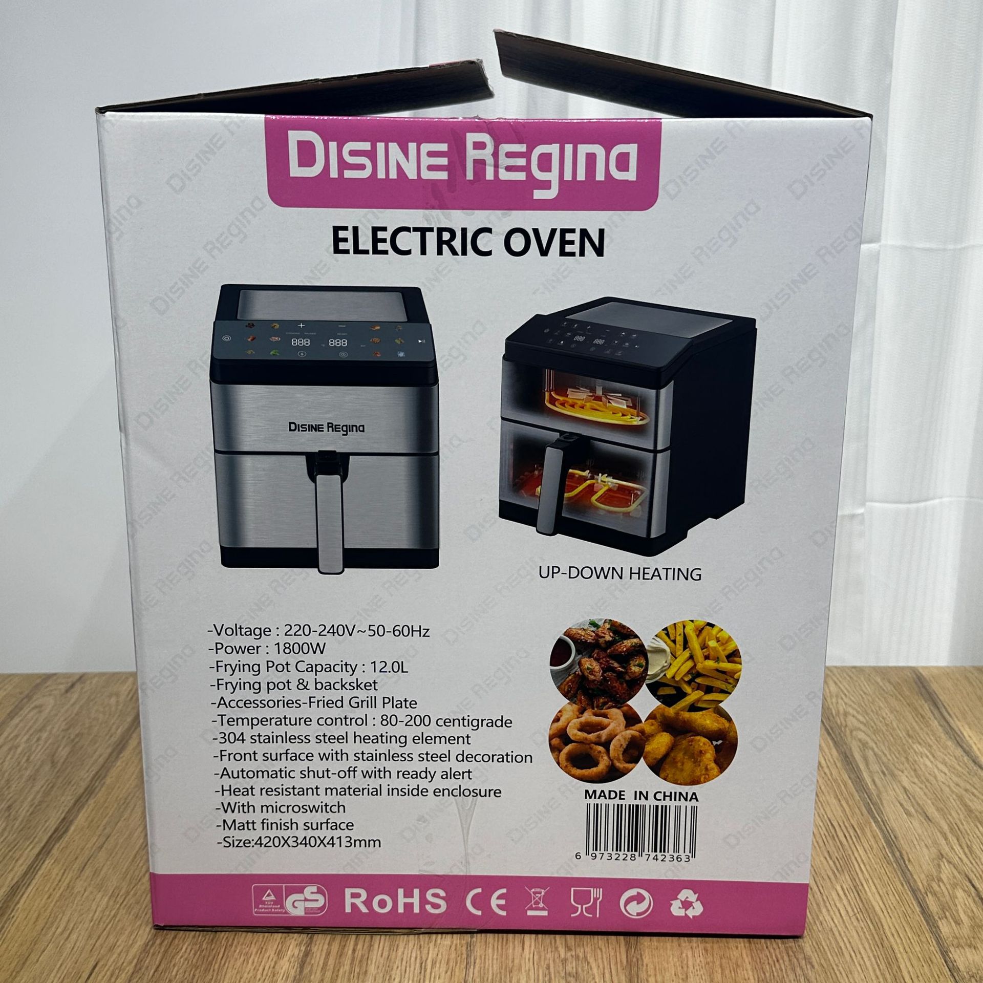 外贸热销Air fryer空气炸锅12L双篮电炸锅薯条机跨境大容量欧规详情10