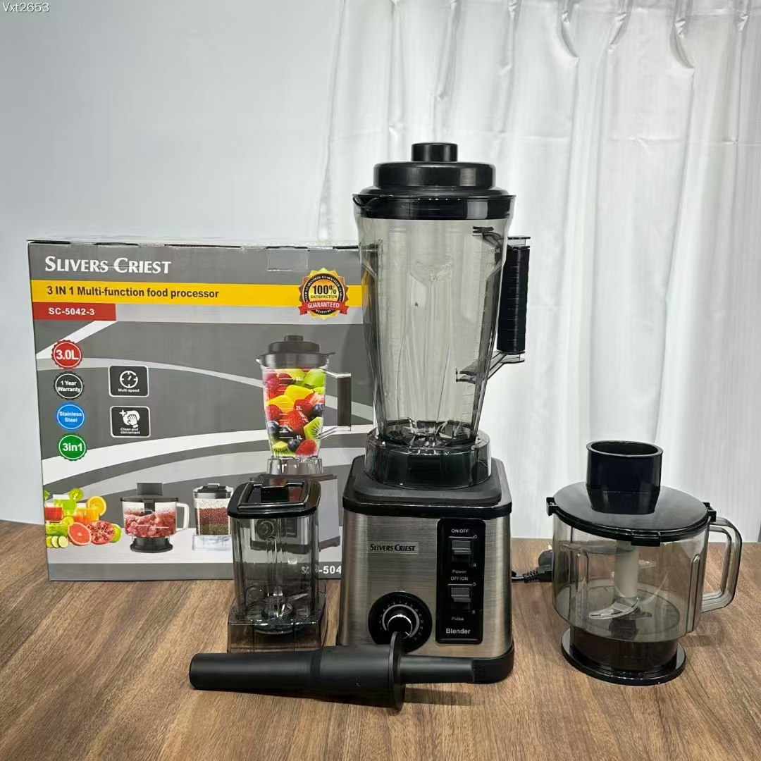 3in1 Blender 9525motor 9500W three-in-one plastic Blender, multi-functional and multi-purpose machine pic 1
