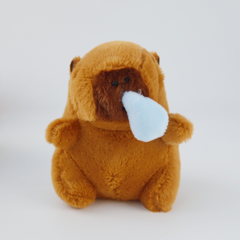 网红卡皮巴拉水豚毛绒礼物包包小挂件卡皮吧啦钥匙扣潮玩公仔批发详情8