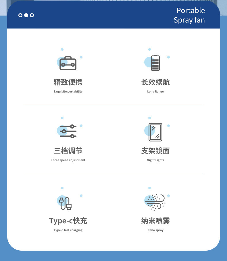 桌面无线小空调迷你冷风机便携办公室宿舍喷雾小风扇制冷加湿器详情12