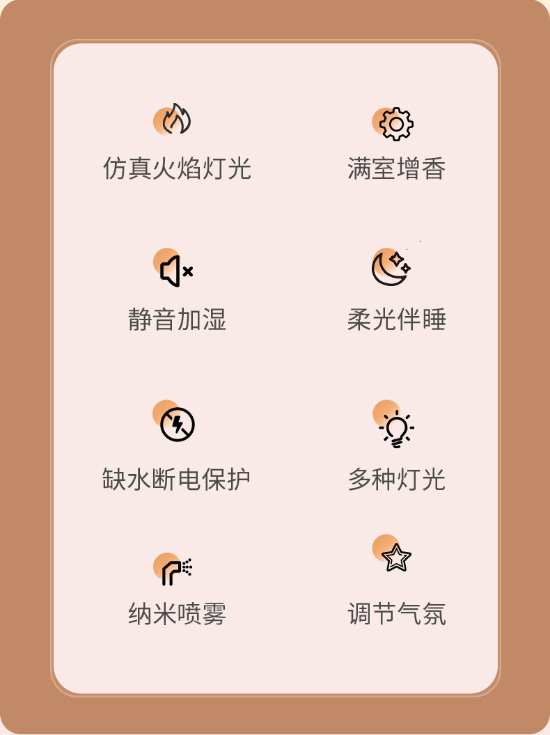LA-0646热销复古壁炉火焰香薰机礼品扩香氛机小型创意桌面香薰机详情12