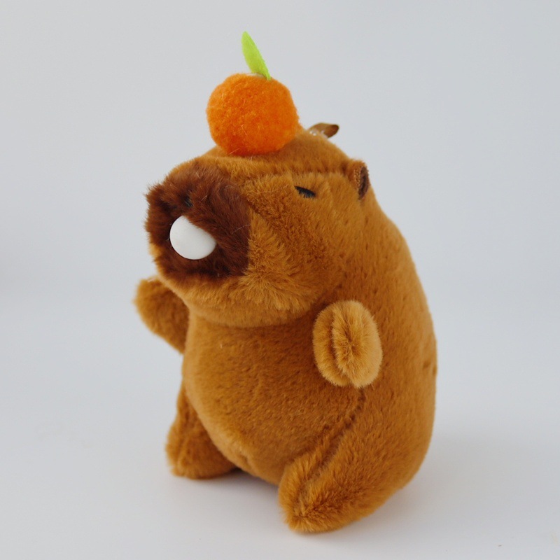 网红卡皮巴拉水豚毛绒礼物包包小挂件卡皮吧啦钥匙扣潮玩公仔批发详情13