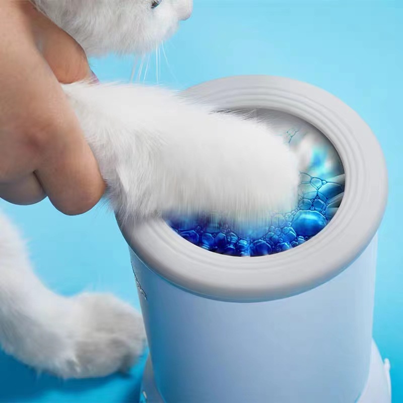 Household pet electric foot wash for cats and dogs, dog and cat paw cleaner, no-wipe automatic foot wash pic 12