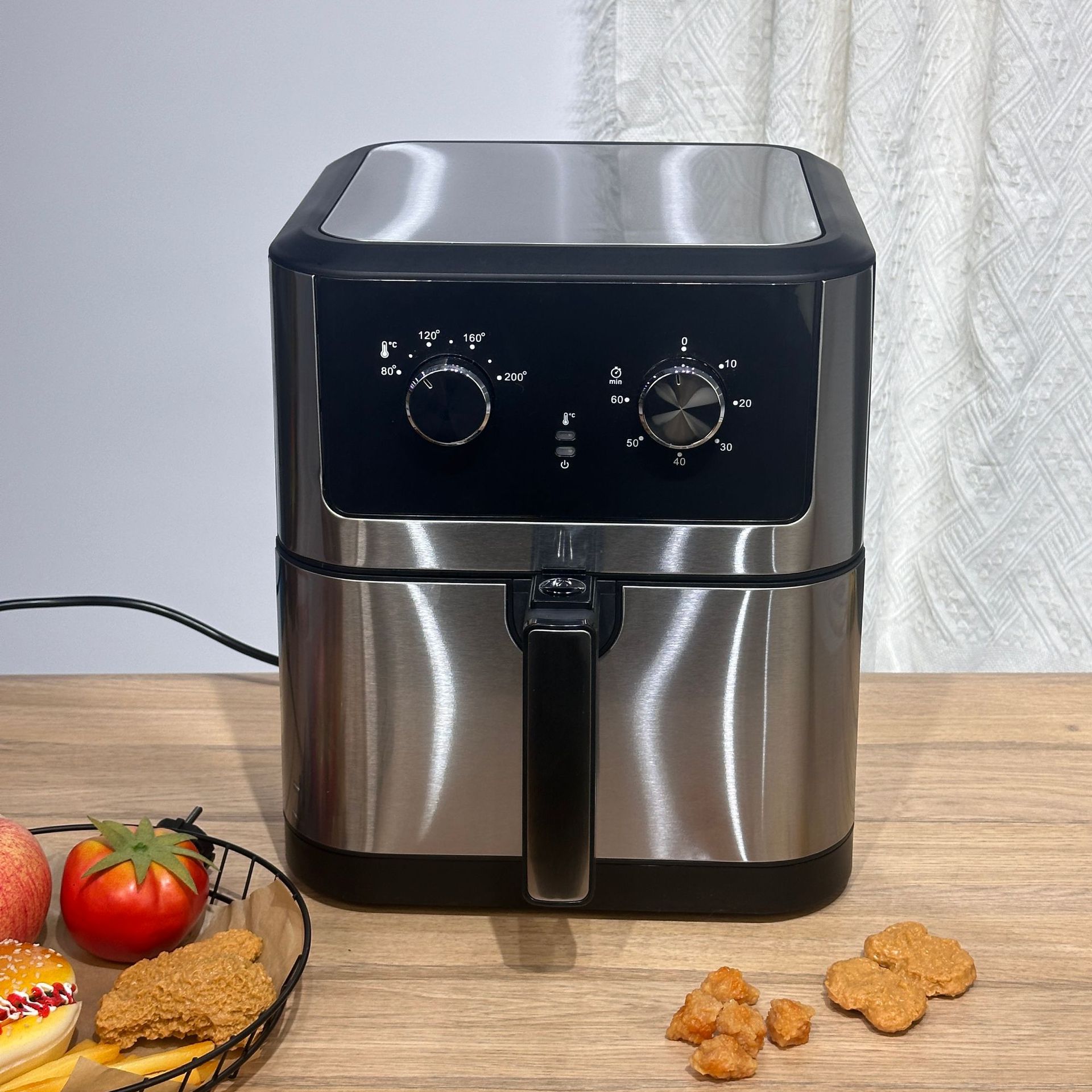 外贸AirFryer空气炸锅新款12L大容量智能触摸详情8