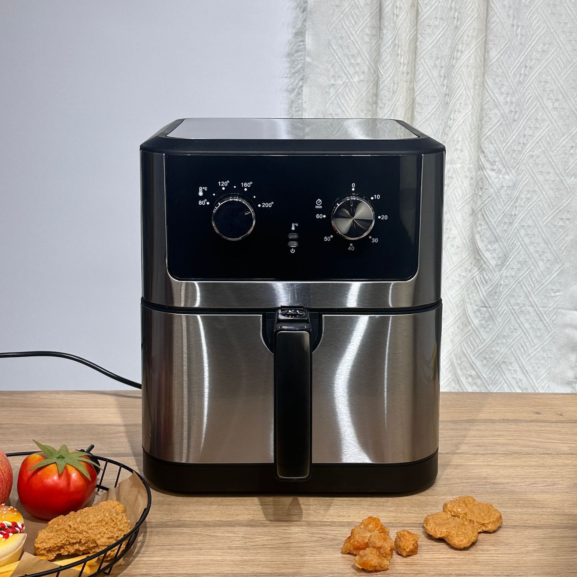外贸AirFryer空气炸锅新款12L大容量智能触摸详情12