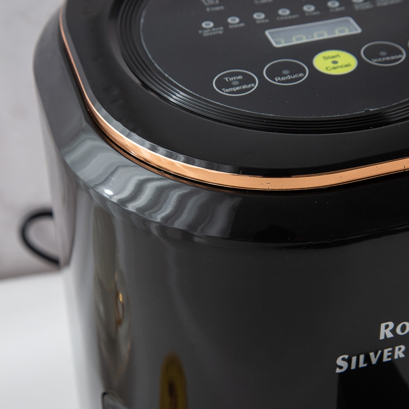 7.5L Air fryer欧规插头智能玻璃透视触屏无油烟多功能空气炸锅详情9