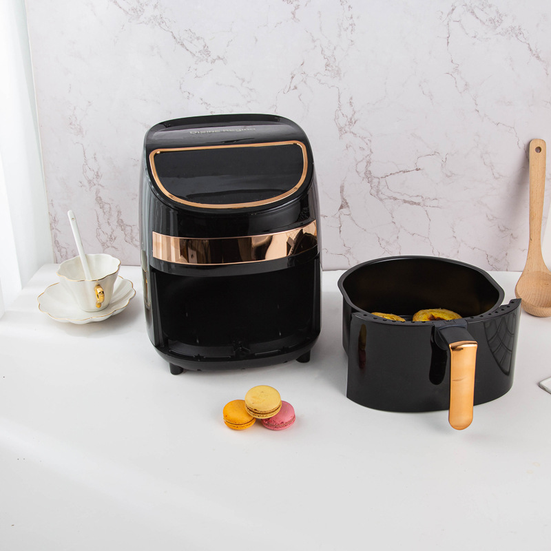 Hot-selling European multi-functional smart LCD touch air fryer, 5-liter 1000W air fryer pic 8