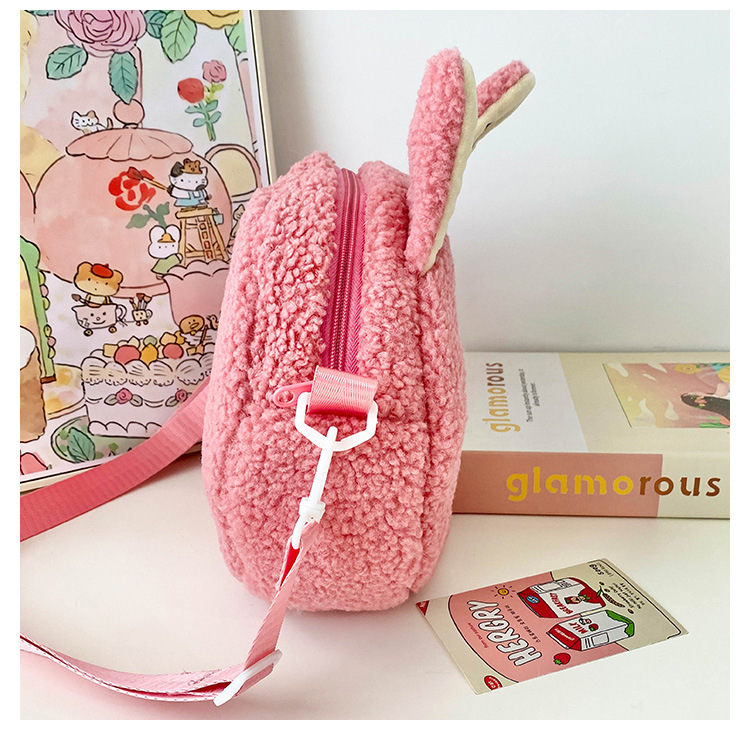 泡泡玛特拉布布斜挎包labubu卡通双肩包零钱包儿童女毛绒包包厂家详情32