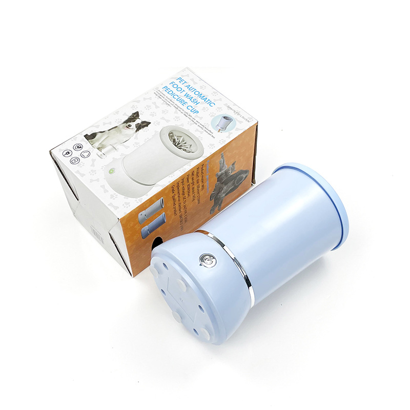 Household pet electric foot wash for cats and dogs, dog and cat paw cleaner, no-wipe automatic foot wash pic 6