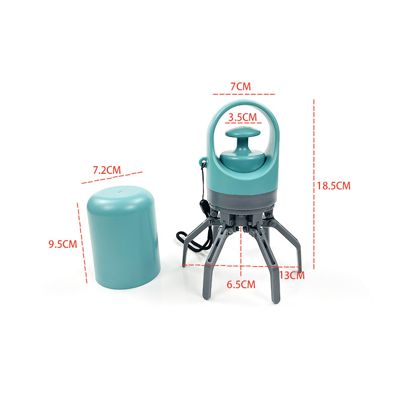 跨境新款宠物拾便器狗狗外出便携六爪铲屎夹屎器捡屎垃圾袋分配器详情2
