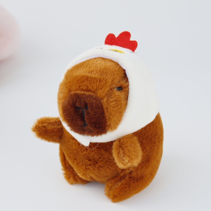 网红卡皮巴拉水豚毛绒礼物包包小挂件卡皮吧啦钥匙扣潮玩公仔批发详情6