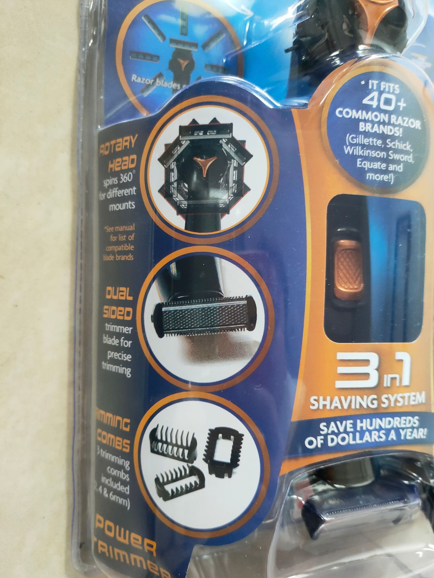 New portable electric shaver, body hair razor, rotating hair clipper, hair clipper Freedom razor pic 3