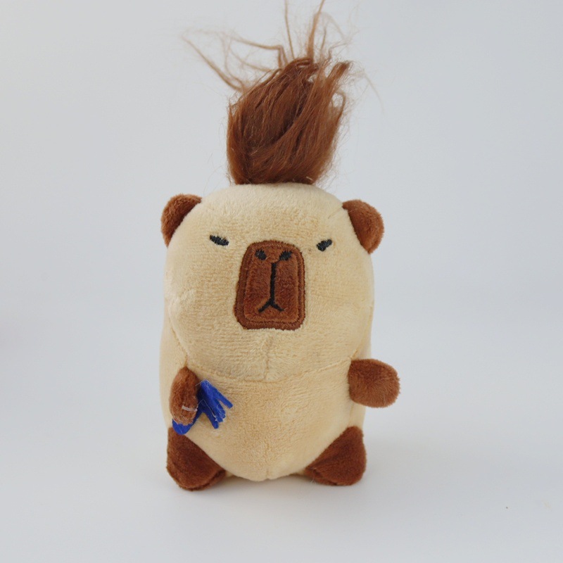 网红卡皮巴拉水豚毛绒礼物包包小挂件卡皮吧啦钥匙扣潮玩公仔批发详情15