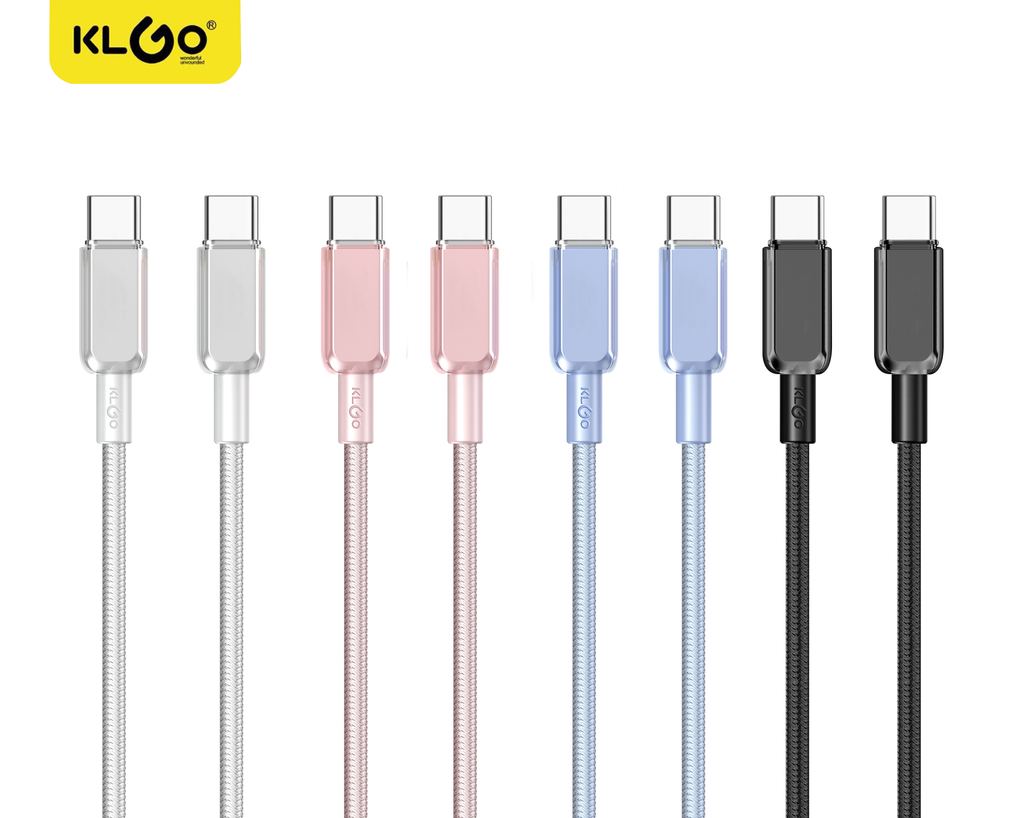Cool for KLGO S-125 PD/66W TYPE-C TO TYPE-C Fast Charging Data Cable pic 1