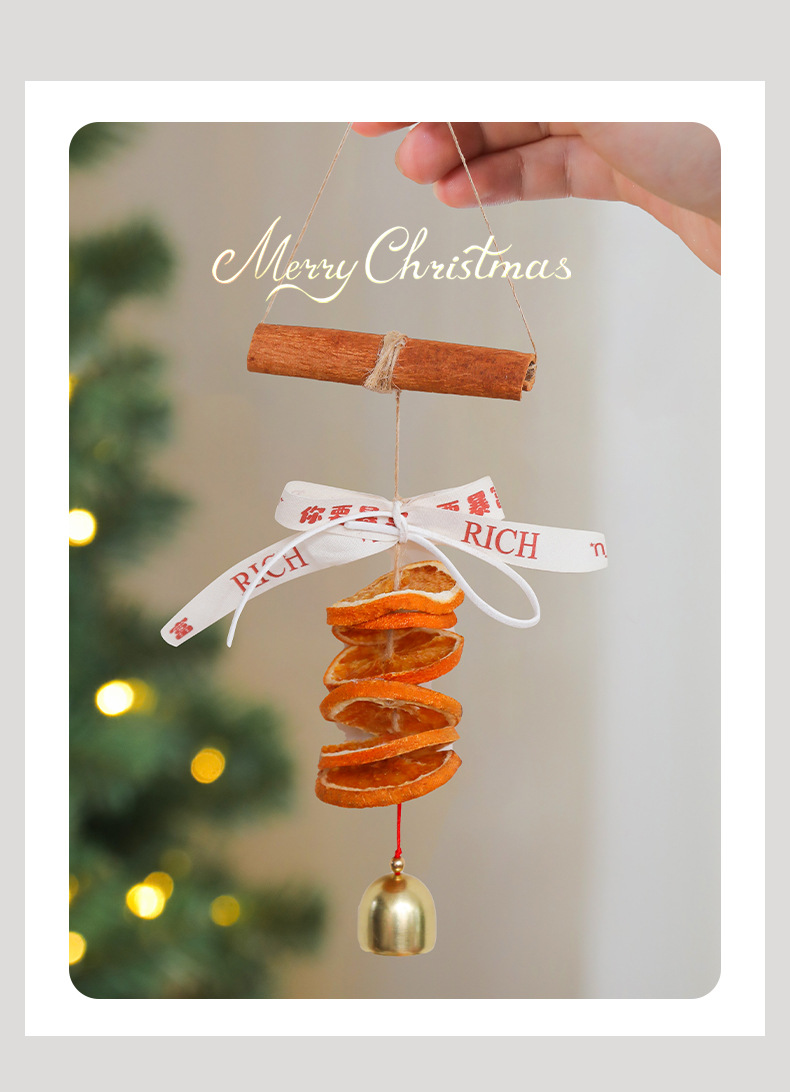 圣诞节装饰品柠檬铃铛车挂圣诞树挂饰节日氛围场景布置创意小挂件详情3