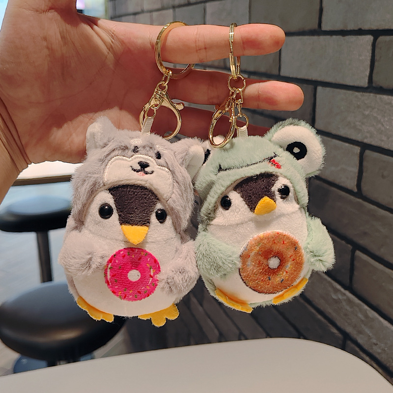网红爆款小企鹅钥匙扣公仔挂件萌萌可爱企鹅玩偶毛绒玩具书包挂饰详情2
