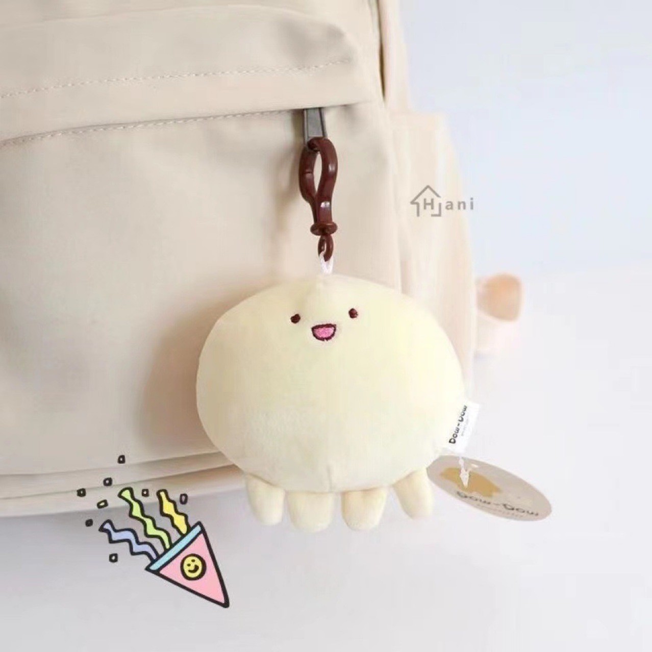韩国章鱼面团毛绒挂件软萌可爱钥匙扣情侣挂饰节日礼物玩偶公仔详情3