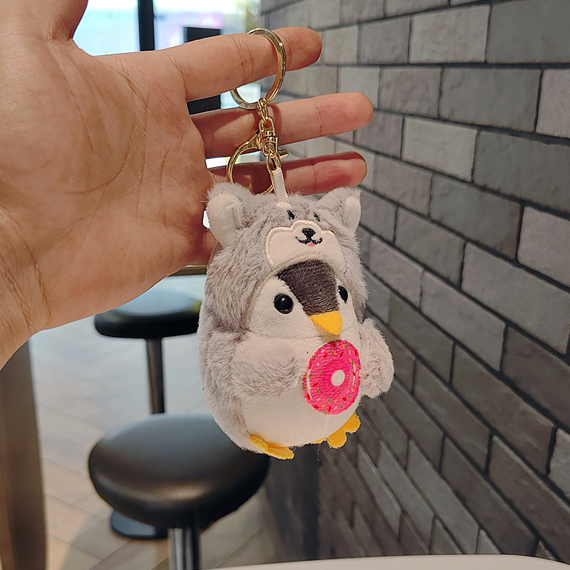 网红爆款小企鹅钥匙扣公仔挂件萌萌可爱企鹅玩偶毛绒玩具书包挂饰详情11