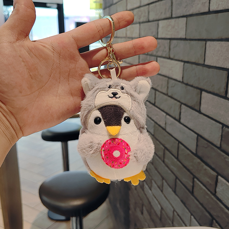 网红爆款小企鹅钥匙扣公仔挂件萌萌可爱企鹅玩偶毛绒玩具书包挂饰详情10