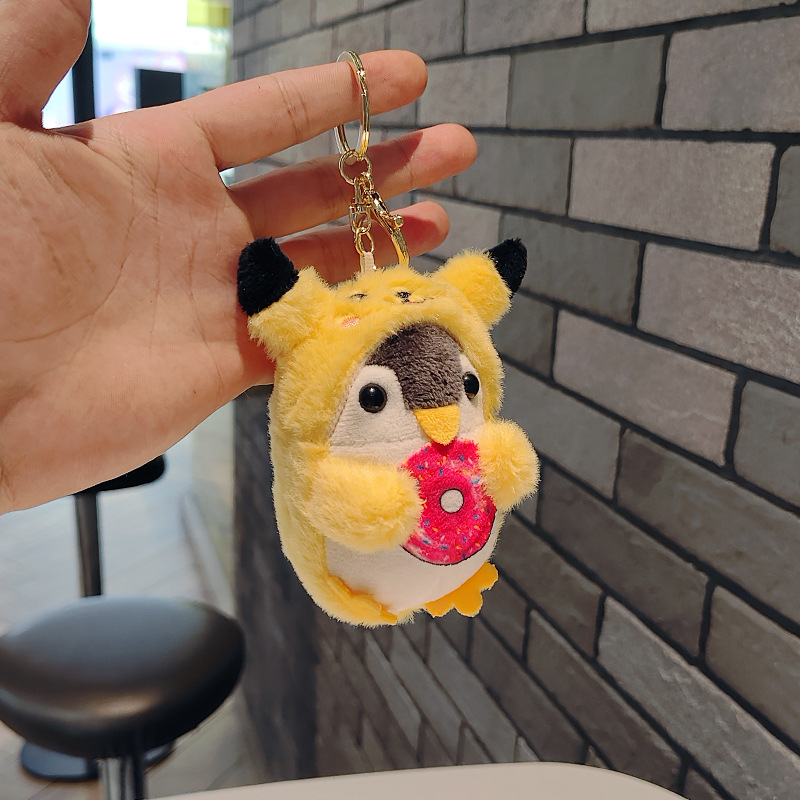 网红爆款小企鹅钥匙扣公仔挂件萌萌可爱企鹅玩偶毛绒玩具书包挂饰详情20