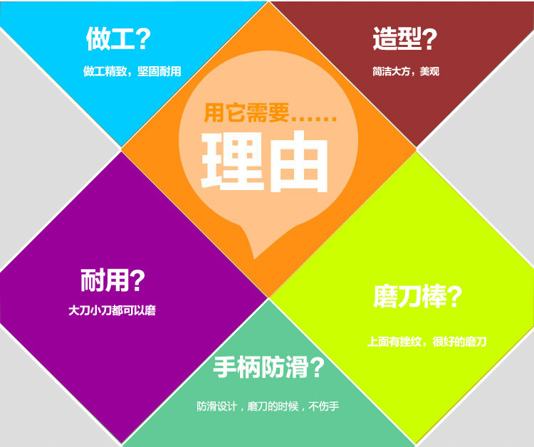 厨房工具不锈钢专业磨刀棒 强力磨刀器屠宰磨刀棍