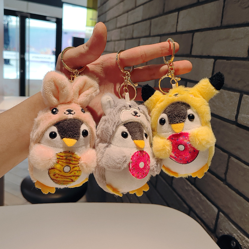 网红爆款小企鹅钥匙扣公仔挂件萌萌可爱企鹅玩偶毛绒玩具书包挂饰详情8